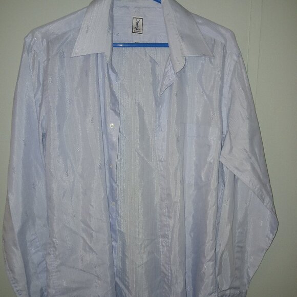 Men's Yves Saint Laurent Dress Shirt Size 32-33 - Picture 1 of 5